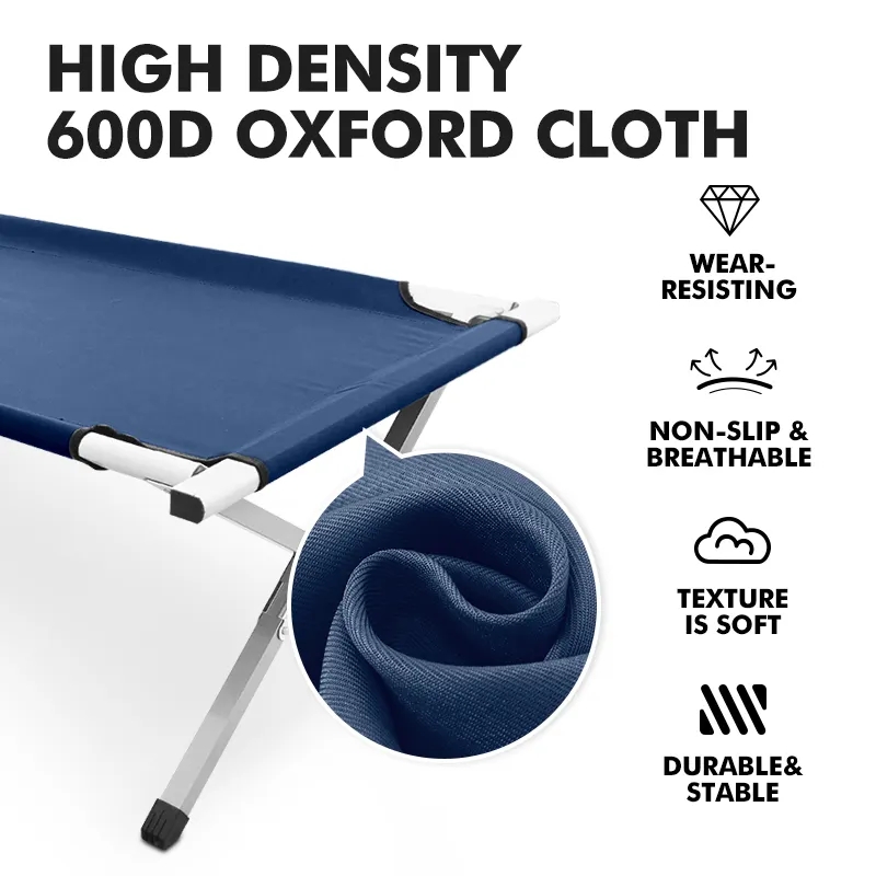 Outdoor Lightweight Aluminum Steel Camping Stretcher Bed High Quality Cot Portable Camp Bed