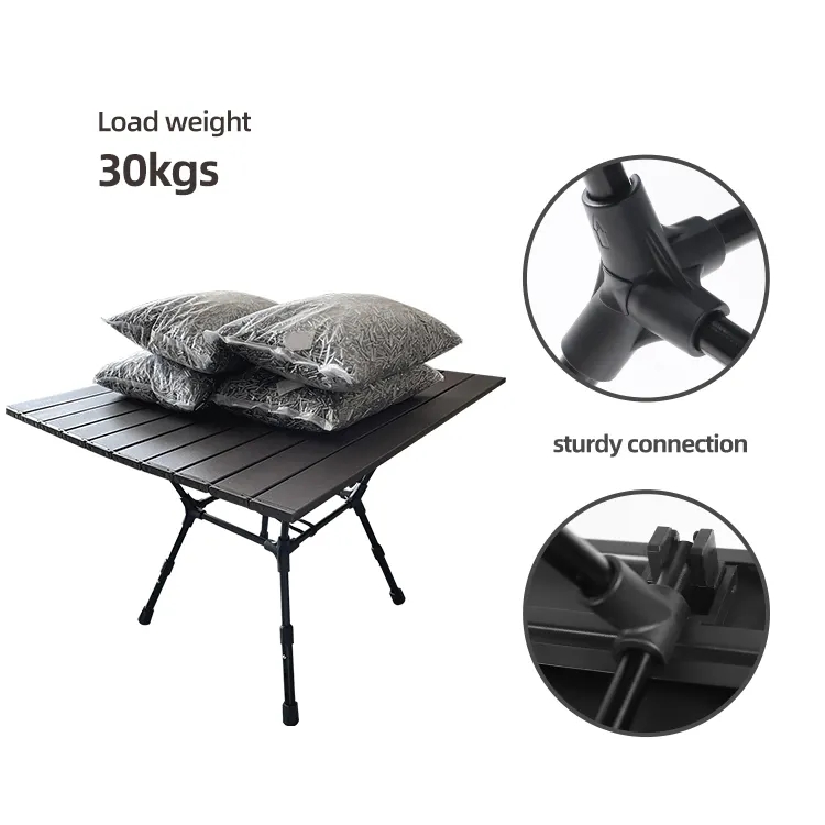 Aluminum Outdoor Portable Folding Camping Table For Picnic Camping Hiking