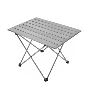 Aluminum Roll Top Camping Table Portable Folding Picnic Table For Camping Outdoor