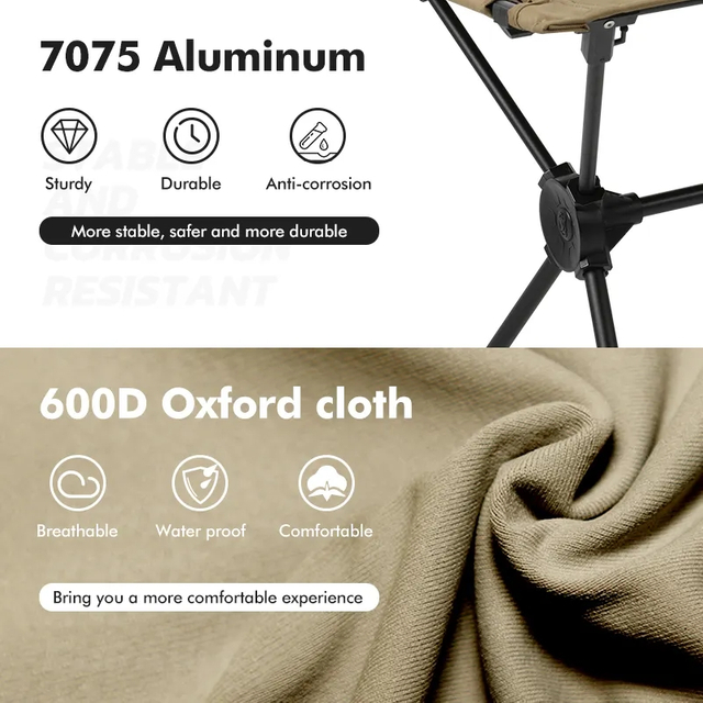 Custom Logo Outdoor Compact Aluminum Folding Table Oxford Top Portable 600d Camp Table with Storage Net Bag