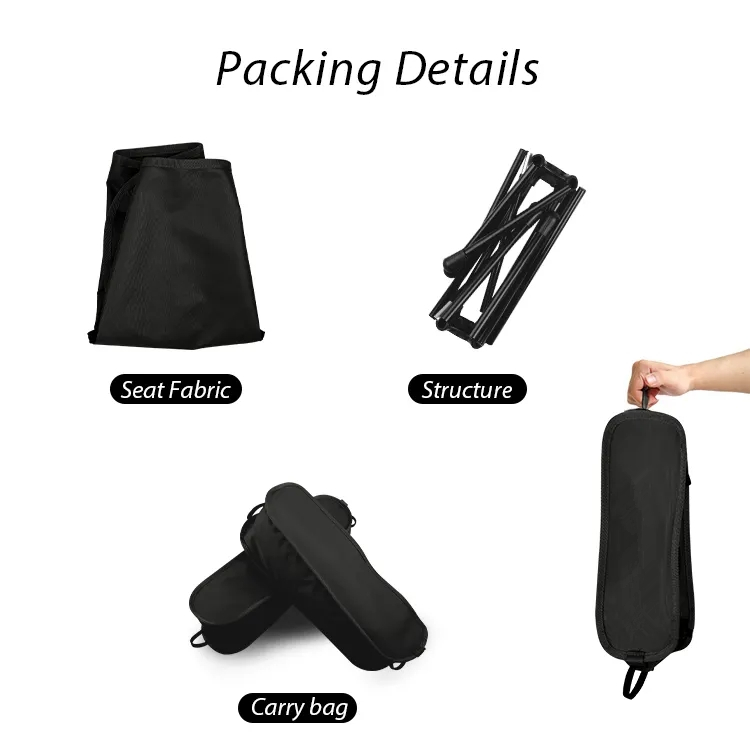 Hot Seller Korea Japanese Outdoor Aluminium Camping Chair Height Adjustable Leg Folded Portable Camp Chair