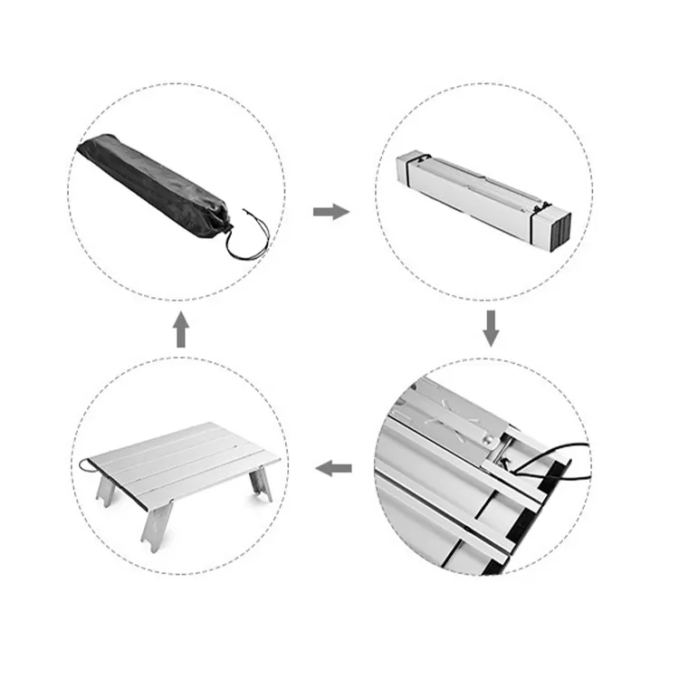  Customized Outdoor Lightweight Foldable Mini Camping Picnic Tables