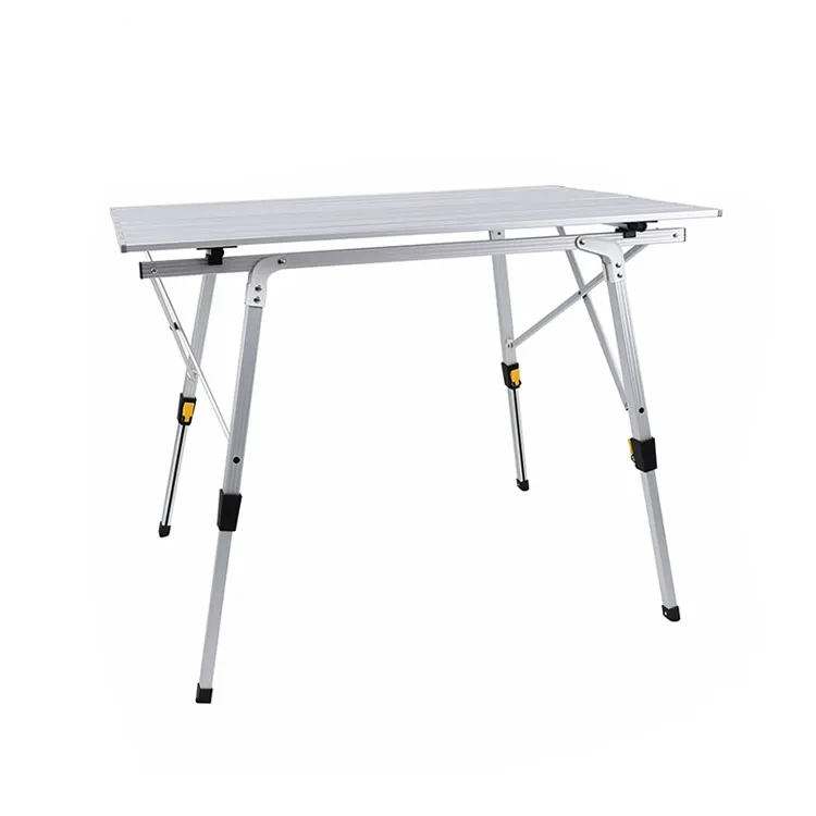 Aluminum Adjustheight Folding Table Portable Outdoor Foldable Camping Table