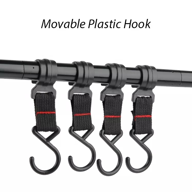 RTS Aluminum Foldable And Portable Camping Hanging Rack with Hook