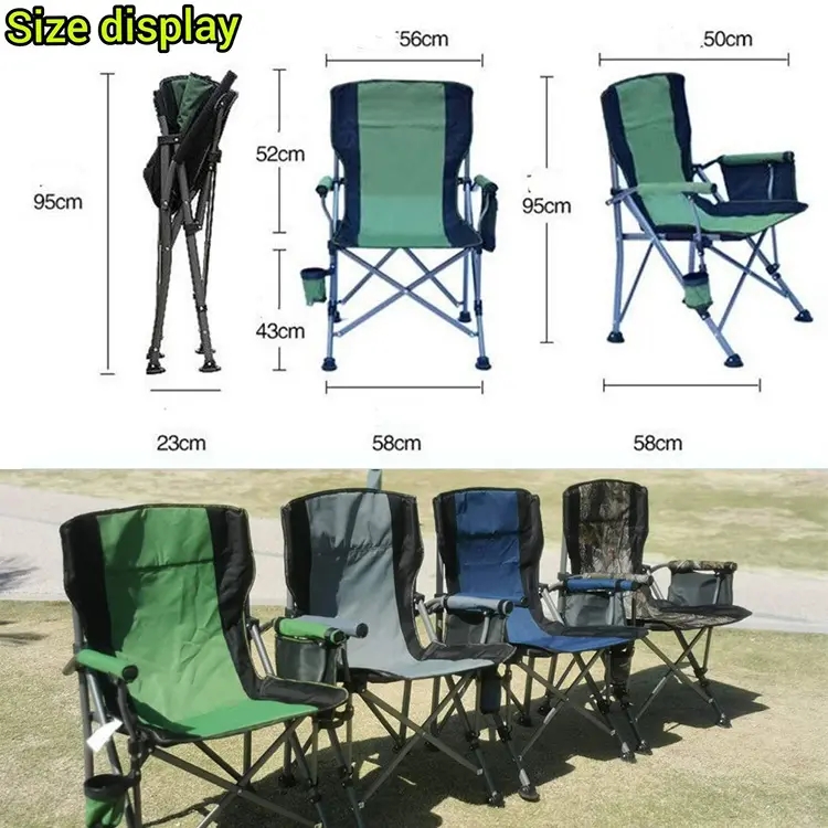 Portable Lightweight Cheap Camping Chair Easy-carrying Backrest Leisure Chair Outdoor Beach Fishing Folding Chair