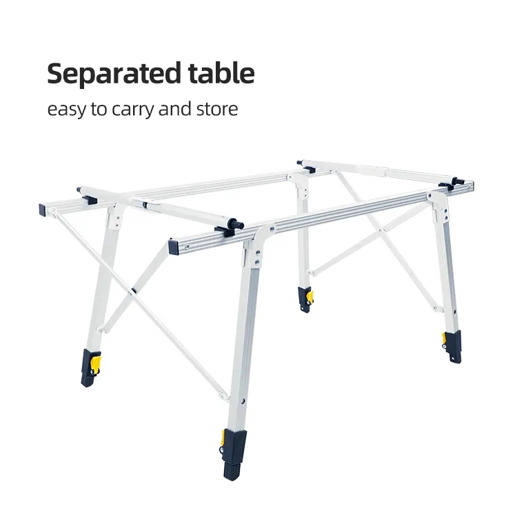 Aluminum Adjustheight Folding Table Portable Outdoor Foldable Camping Table